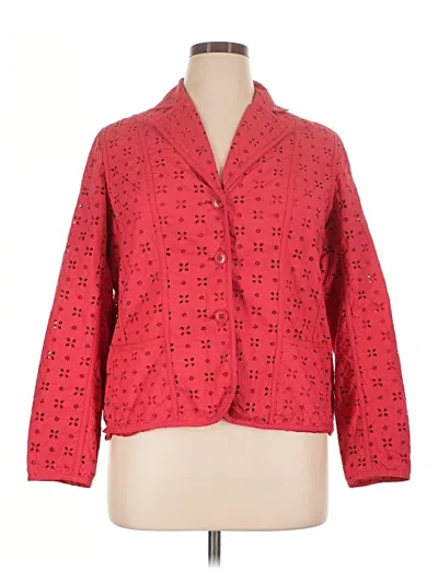 Pre-owned Coldwater Creek Blazer Jacket In Red