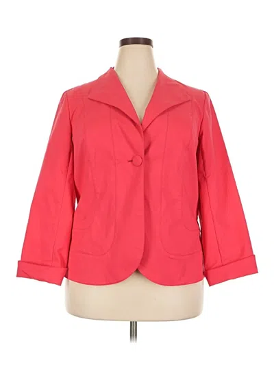 Pre-owned Coldwater Creek Blazer Jacket In Red