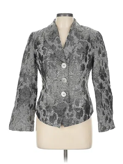 Pre-owned Coldwater Creek Blazer Jacket In Silver