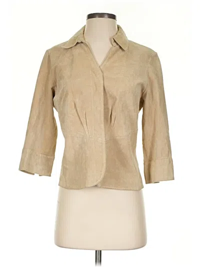 Pre-owned Coldwater Creek Blazer Jacket In Tan