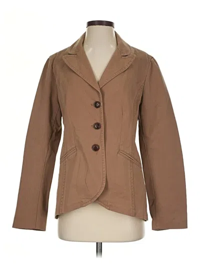 Pre-owned Coldwater Creek Blazer Jacket In Tan