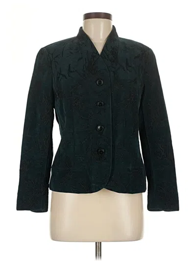 Pre-owned Coldwater Creek Blazer Jacket In Teal