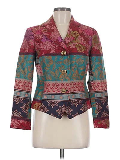 Pre-owned Coldwater Creek Blazer Jacket In Teal