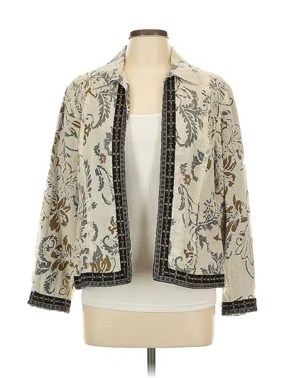 Pre-owned Coldwater Creek Blazer Jacket In White