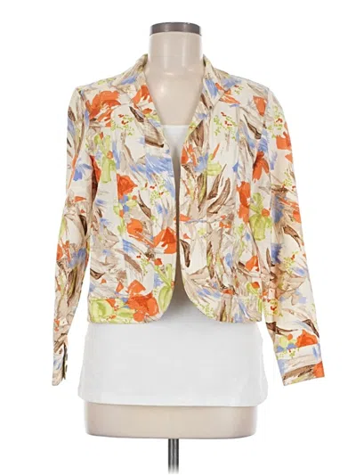 Pre-owned Coldwater Creek Blazer Jacket In White