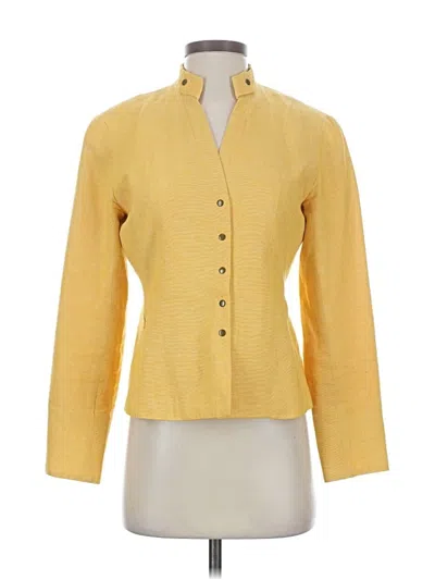 Pre-owned Coldwater Creek Blazer Jacket In Yellow