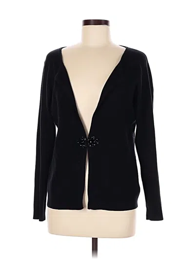 Pre-owned Coldwater Creek Cardigan Sweater In Black
