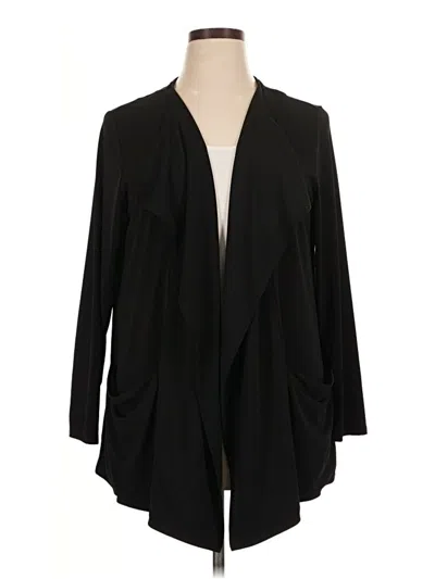 Pre-owned Coldwater Creek Cardigan Sweater In Black