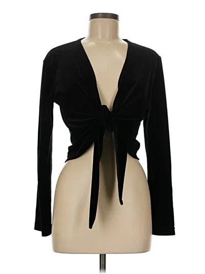 Pre-owned Coldwater Creek Cardigan Sweater In Black