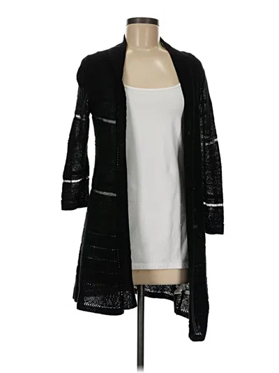 Pre-owned Coldwater Creek Cardigan Sweater In Black