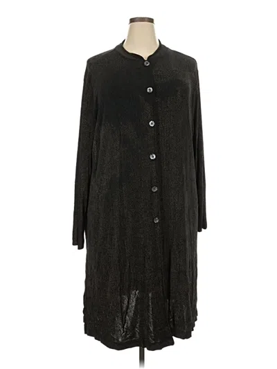 Pre-owned Coldwater Creek Cardigan Sweater In Black