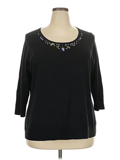 Pre-owned Coldwater Creek Cardigan Sweater In Black