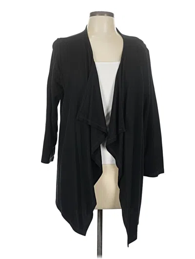 Pre-owned Coldwater Creek Cardigan Sweater In Black