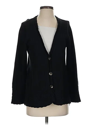 Pre-owned Coldwater Creek Cardigan Sweater In Black