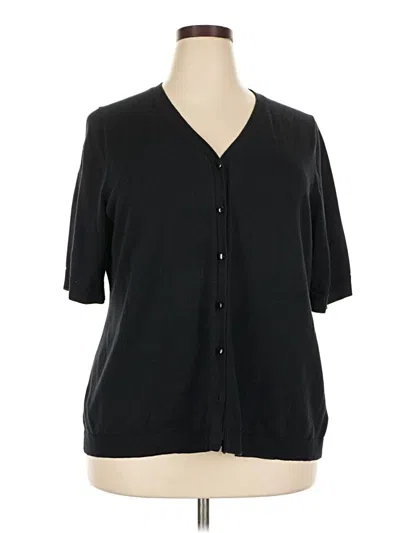 Pre-owned Coldwater Creek Cardigan Sweater In Black