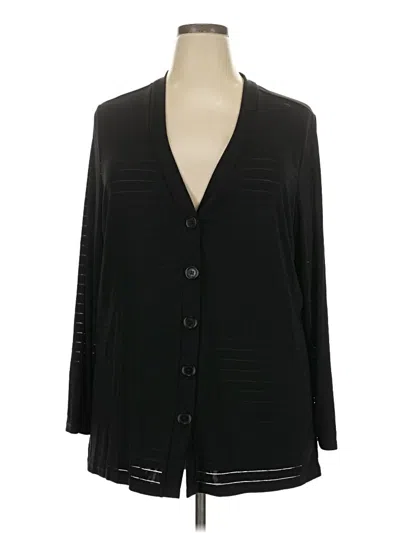 Pre-owned Coldwater Creek Cardigan Sweater In Black