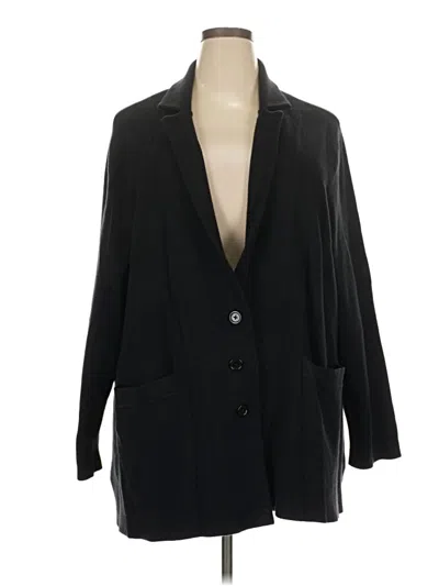 Pre-owned Coldwater Creek Cardigan Sweater In Black