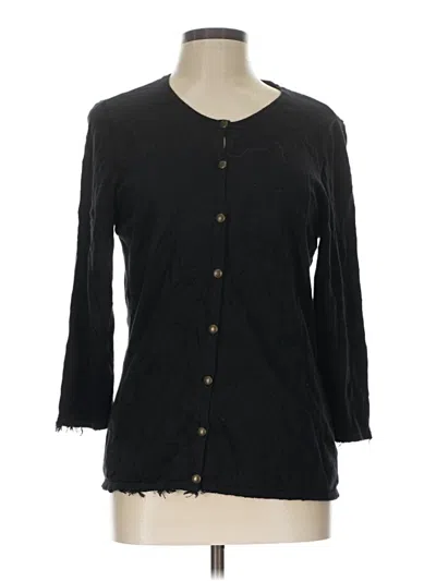 Pre-owned Coldwater Creek Cardigan Sweater In Black