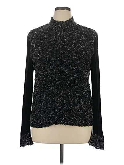 Pre-owned Coldwater Creek Cardigan Sweater In Black