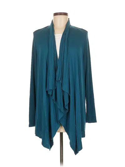 Pre-owned Coldwater Creek Cardigan Sweater In Blue