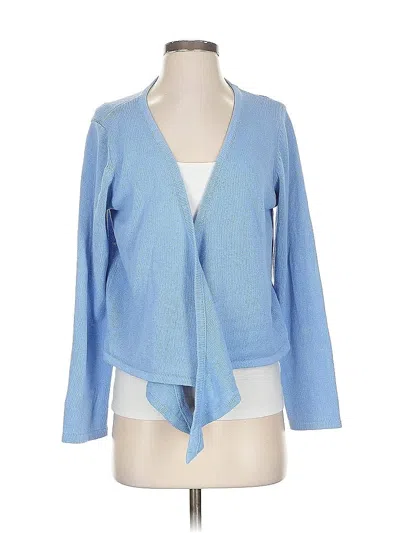 Pre-owned Coldwater Creek Cardigan Sweater In Blue