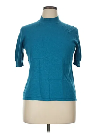 Pre-owned Coldwater Creek Cardigan Sweater In Blue