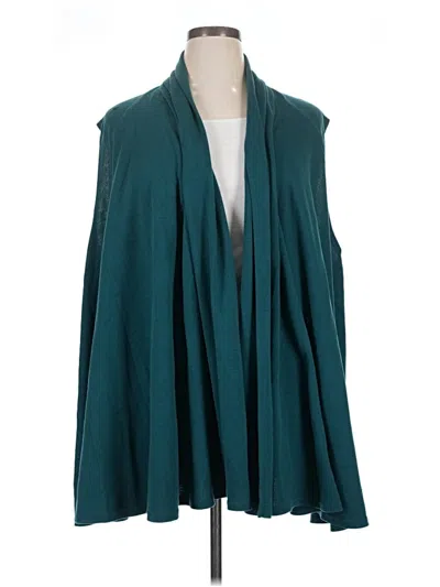 Pre-owned Coldwater Creek Cardigan Sweater In Blue