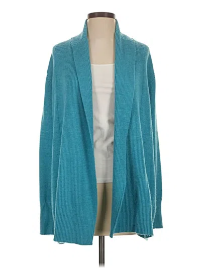 Pre-owned Coldwater Creek Cardigan Sweater In Blue