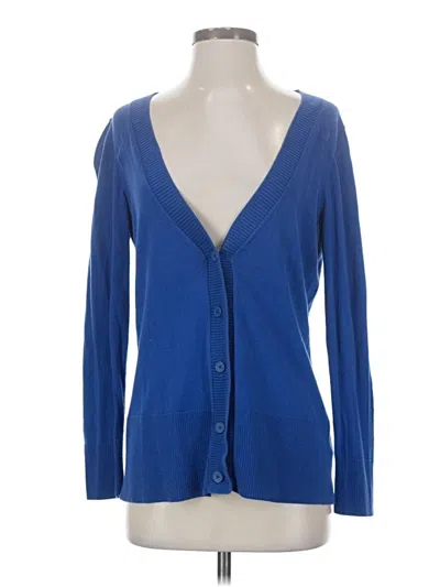 Pre-owned Coldwater Creek Cardigan Sweater In Blue