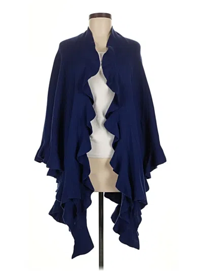 Pre-owned Coldwater Creek Cardigan Sweater In Blue