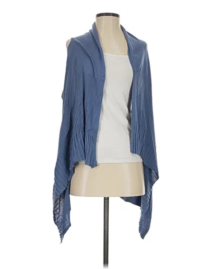 Pre-owned Coldwater Creek Cardigan Sweater In Blue