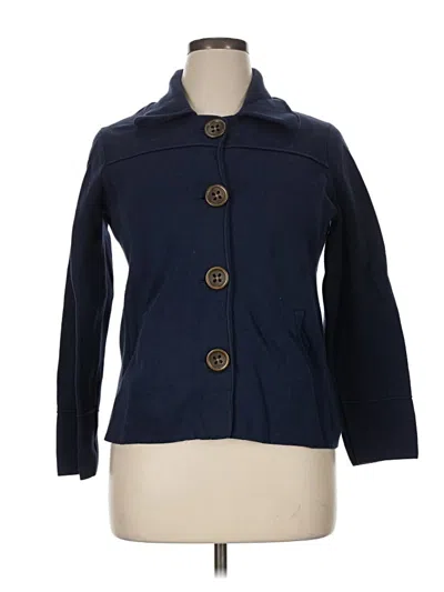Pre-owned Coldwater Creek Cardigan Sweater In Blue