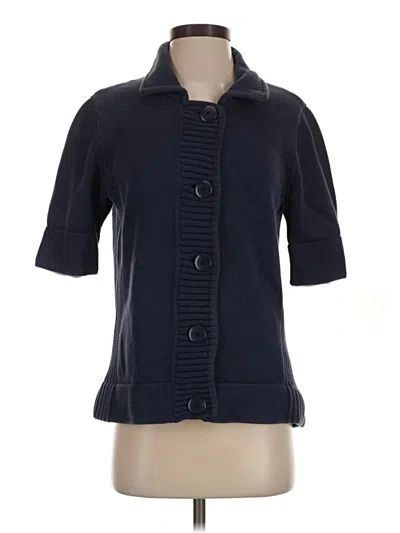 Pre-owned Coldwater Creek Cardigan Sweater In Blue