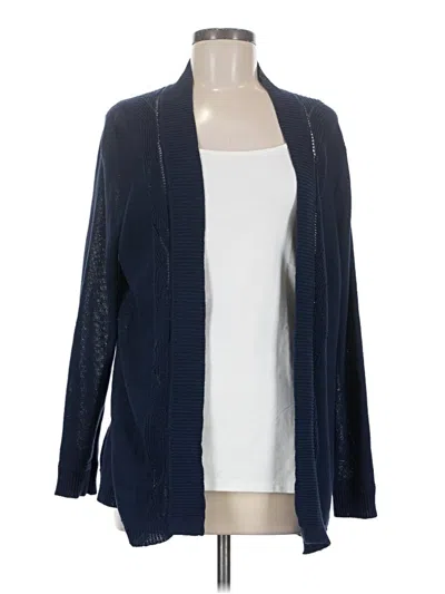 Pre-owned Coldwater Creek Cardigan Sweater In Blue