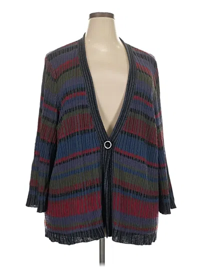Pre-owned Coldwater Creek Cardigan Sweater In Blue