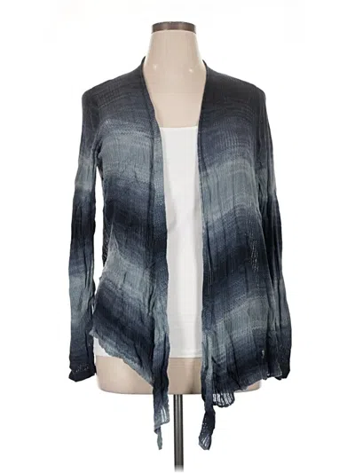 Pre-owned Coldwater Creek Cardigan Sweater In Blue