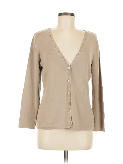 Pre-owned Coldwater Creek Cardigan Sweater In Brown