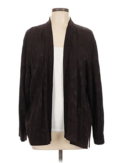 Pre-owned Coldwater Creek Cardigan Sweater In Brown