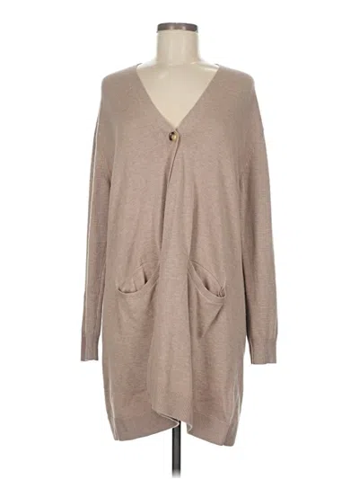 Pre-owned Coldwater Creek Cardigan Sweater In Brown