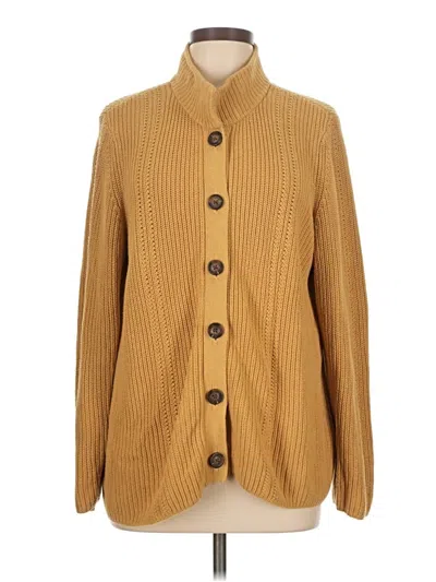 Pre-owned Coldwater Creek Cardigan Sweater In Brown