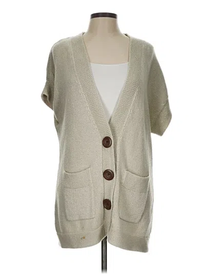 Pre-owned Coldwater Creek Cardigan Sweater In Brown