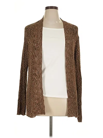 Pre-owned Coldwater Creek Cardigan Sweater In Brown
