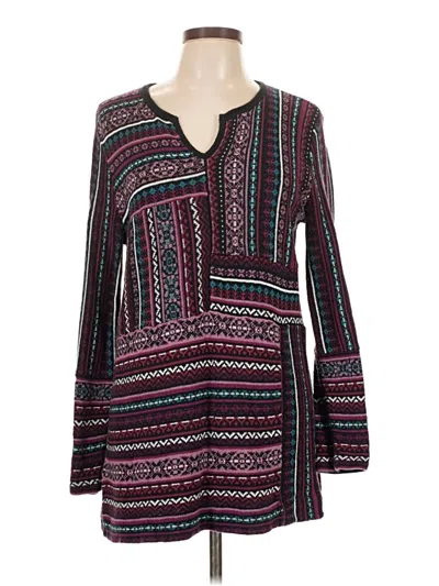 Pre-owned Coldwater Creek Cardigan Sweater In Burgundy