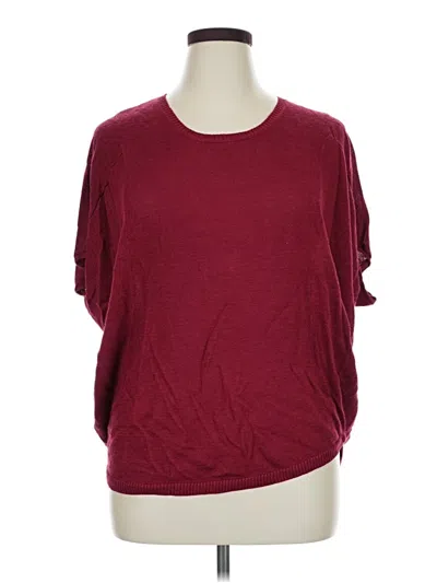 Pre-owned Coldwater Creek Cardigan Sweater In Burgundy