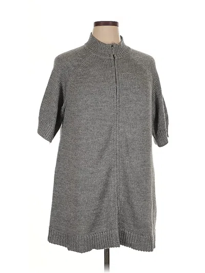 Pre-owned Coldwater Creek Cardigan Sweater In Gray