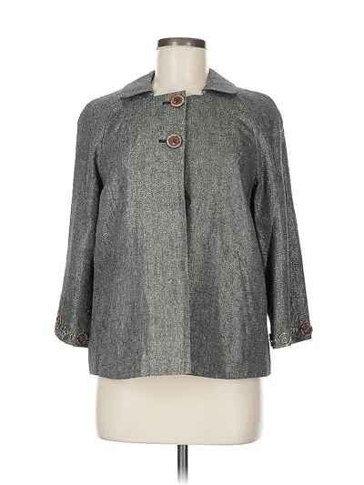 Pre-owned Coldwater Creek Cardigan Sweater In Gray