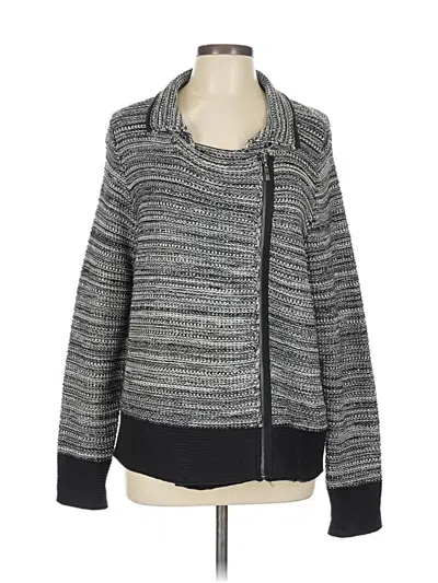 Pre-owned Coldwater Creek Cardigan Sweater In Gray