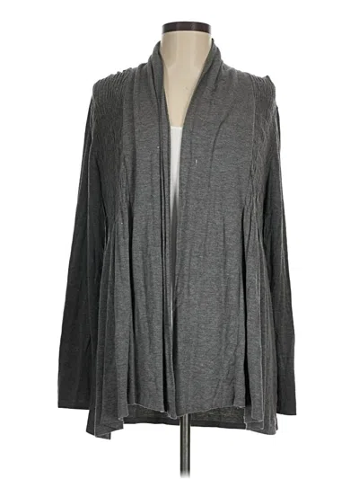 Pre-owned Coldwater Creek Cardigan Sweater In Gray