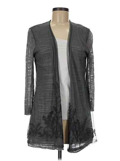 Pre-owned Coldwater Creek Cardigan Sweater In Gray