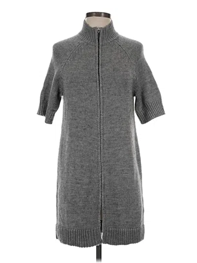 Pre-owned Coldwater Creek Cardigan Sweater In Gray